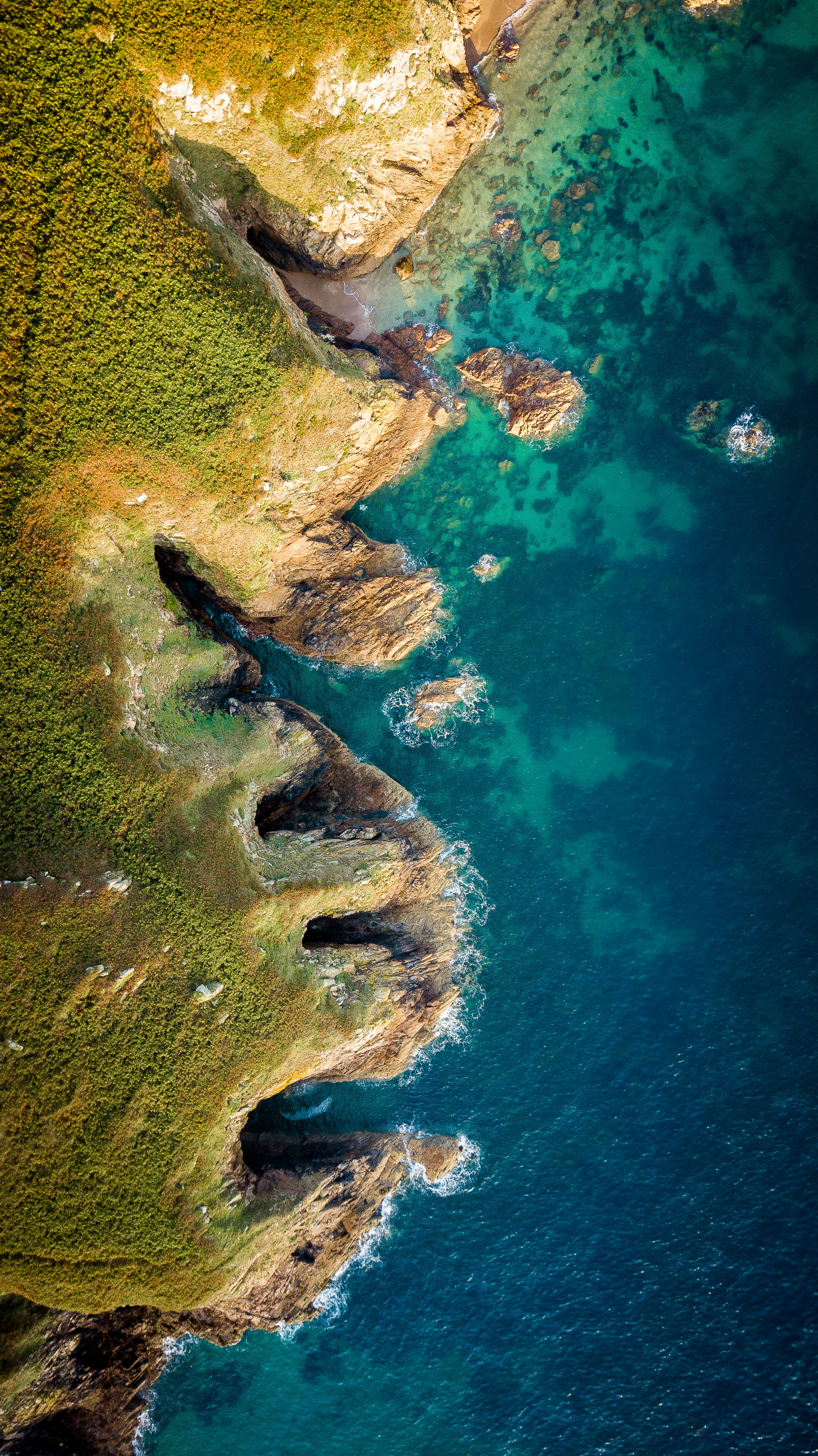 Jersey coast and sea